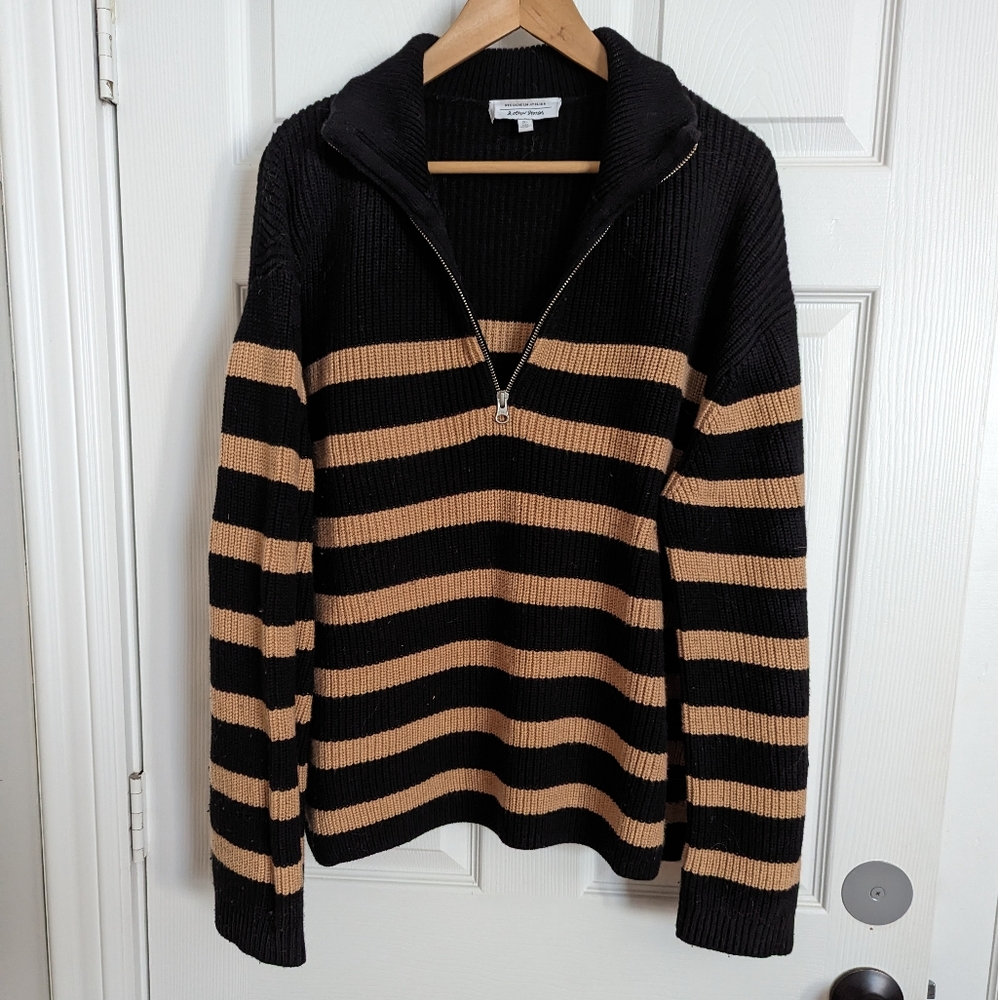 & other stories striped zip pullover - Picture 3 of 6